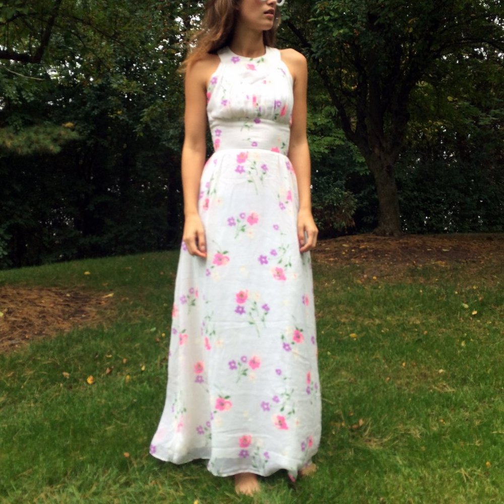 Vtg Floral Dress (Ruth Eib of California)